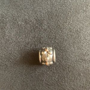 Pandora Charms | Silver and Gold Flower